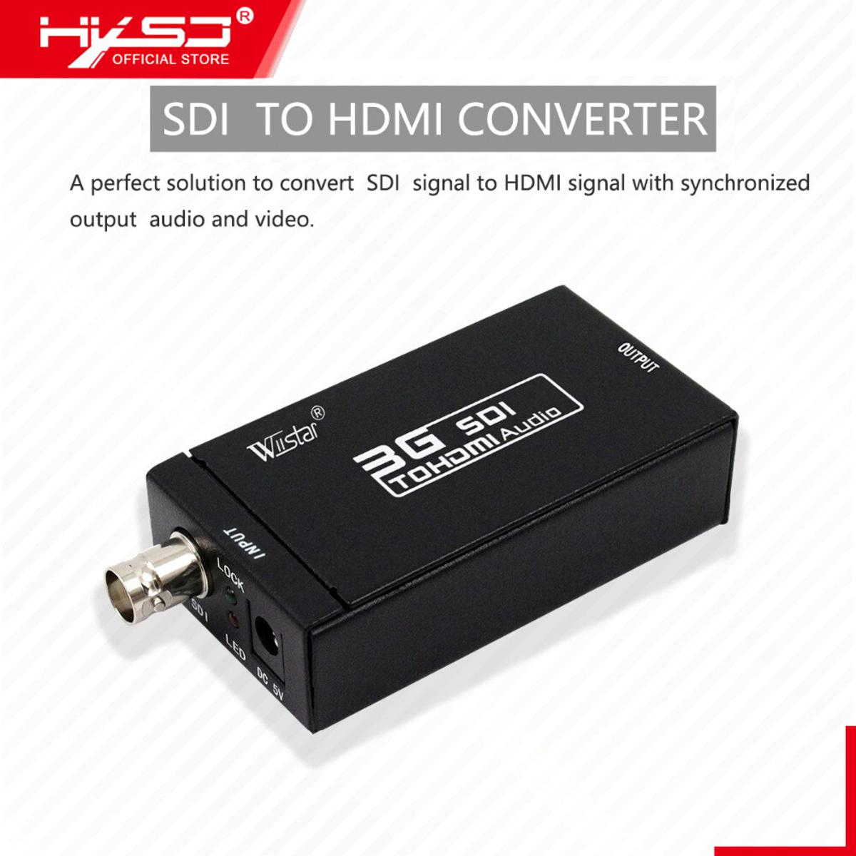 Professional Minisdi/hd-sdi/3g-sdi To Hdmi Converter 1080p Smpte-425m ...