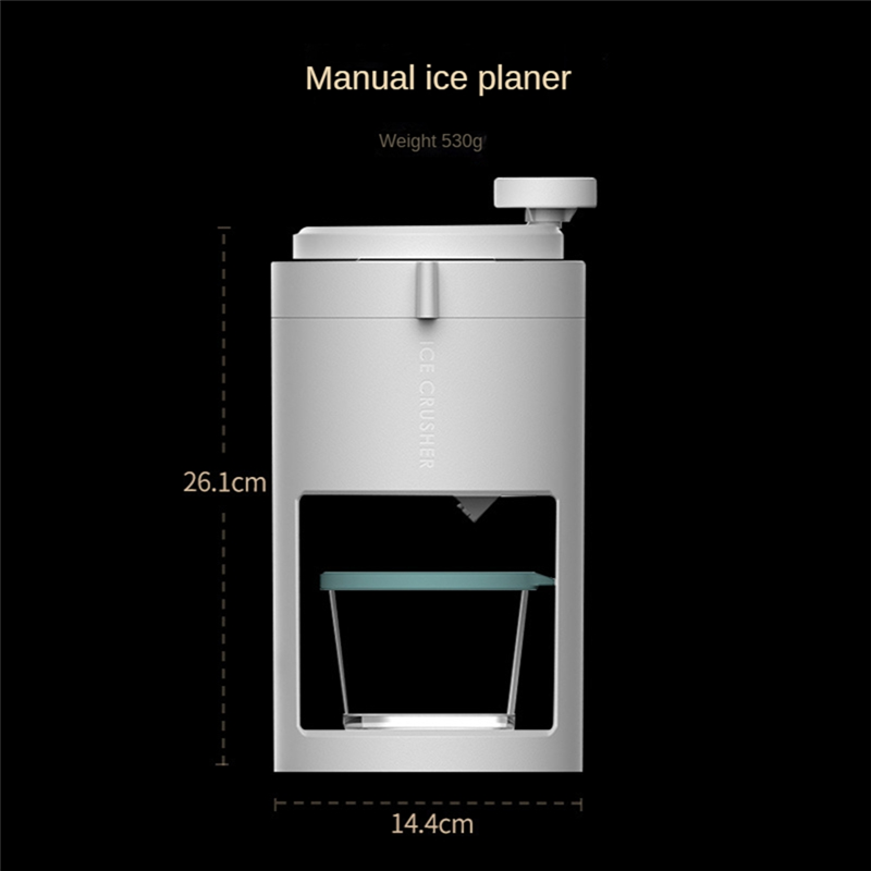 Summer Ice Shaver Crusher Manual Ice Crusher Ice Crushers Tool Cafe Bar Kitchen Handheld Snow Manual Crusher. 