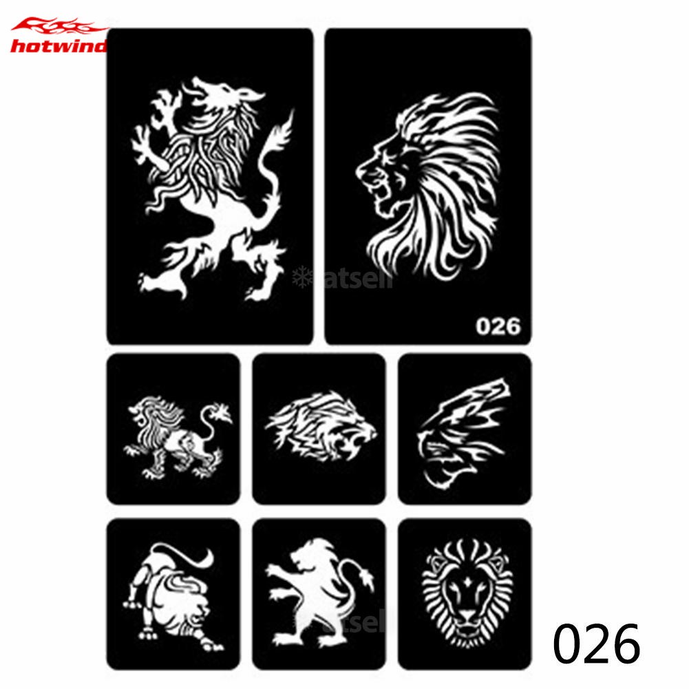 （NEW）40 Styles Hollow Henna Tattoo Stencil Template Hand Art Paste Drawing. 
