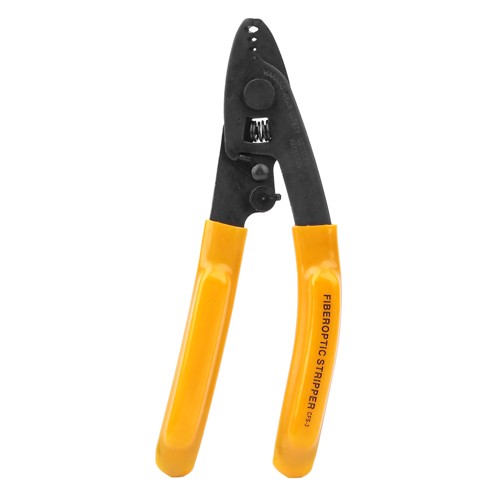 Hand Stripper Fiber Optic Stripping Pliers 3 Port Hole Ergonomic with Hex Socket Wrench. 