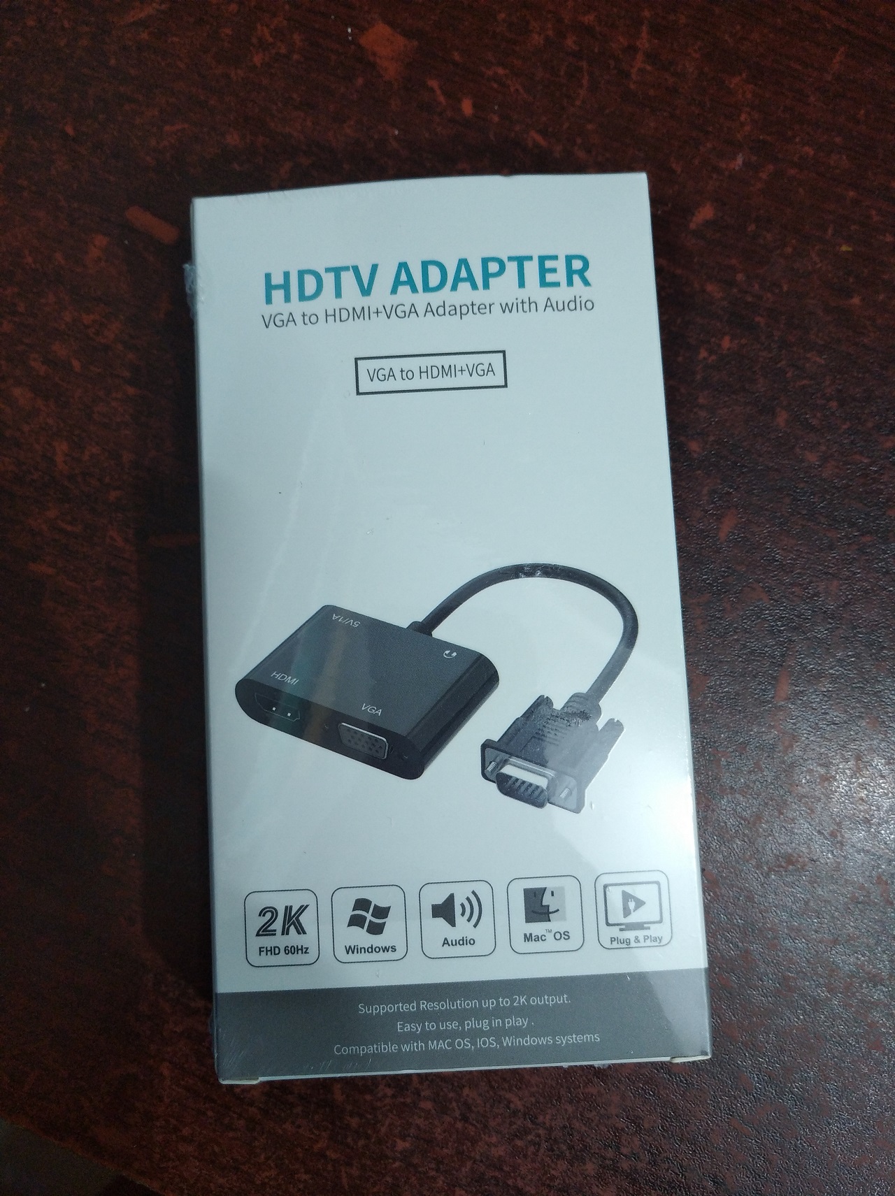VGA to VGA HDMI Splitter with 3.5mm Audio Converter Support Dual Display for PC Projector HDTV Multi-port VGA Adapter. 