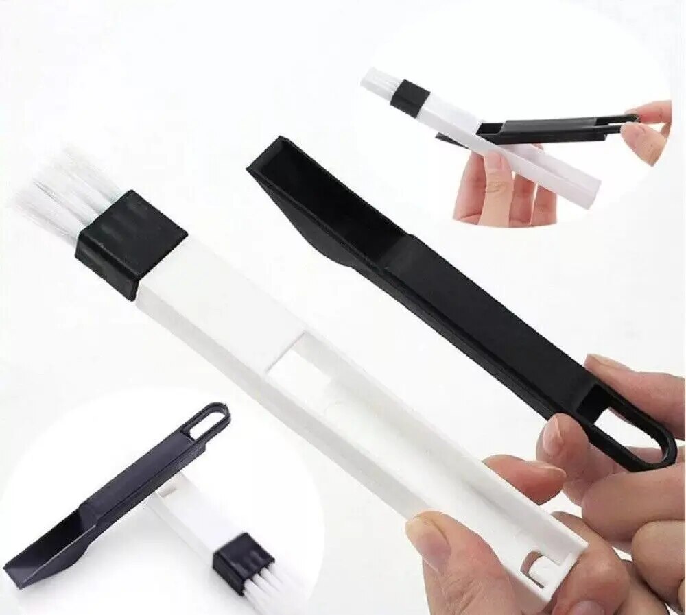 Multipurpose Window Door Keyboard Cleaning Brush Cleaner+Dustpan 2 In 1 Tool. 