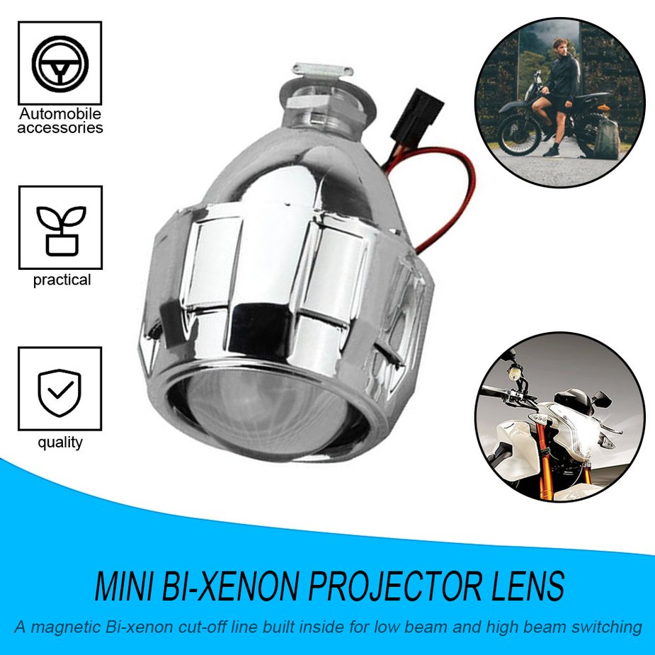 2.5 inch Xenon Bi-xenon HID Clear Projector Lens Shroud Headlight H1 H4 H7. 