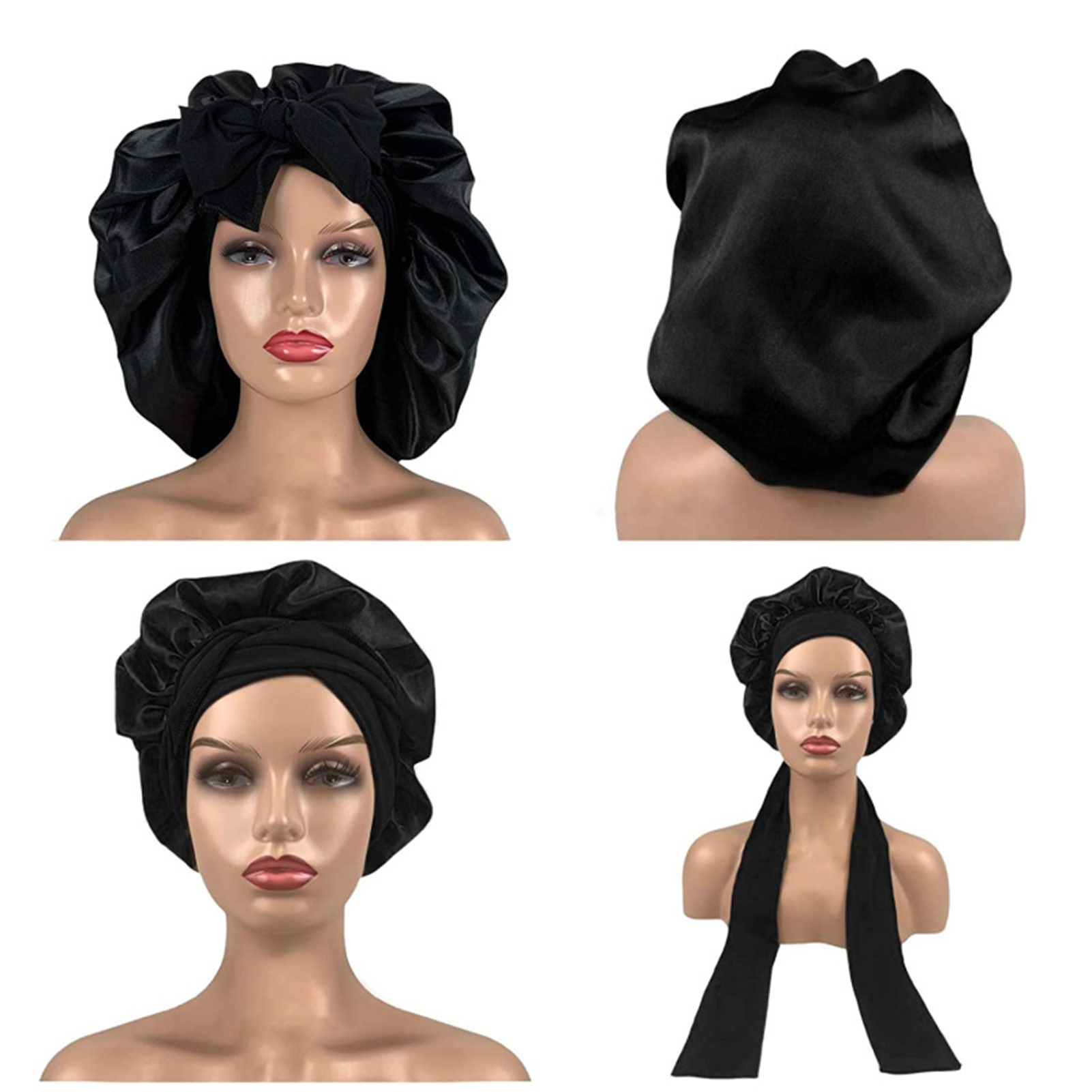 Bonnet Hat Allergy Free Curly Hair 