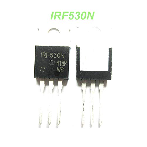IRF530PBF IC IRF530 MOSFET IRF530 Transistor 100V 14A 79W TO-220 N-Channel Power MOSFET 3 Pin Leads IC . 