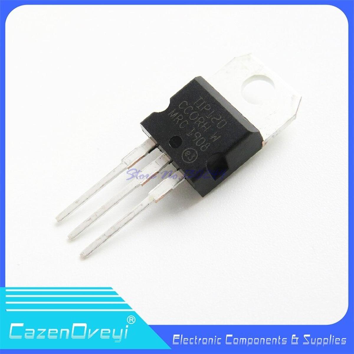 【happy one】10pcs/lot TIP120 transistor TO-220 Darlington 60V 5A In