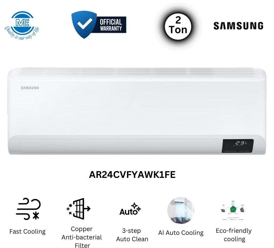 SAMSUNG 2.0 Ton AC with Digital Inverter Boost Technology &  Step-Up (Wi-Fi) | AR24CVFYA
