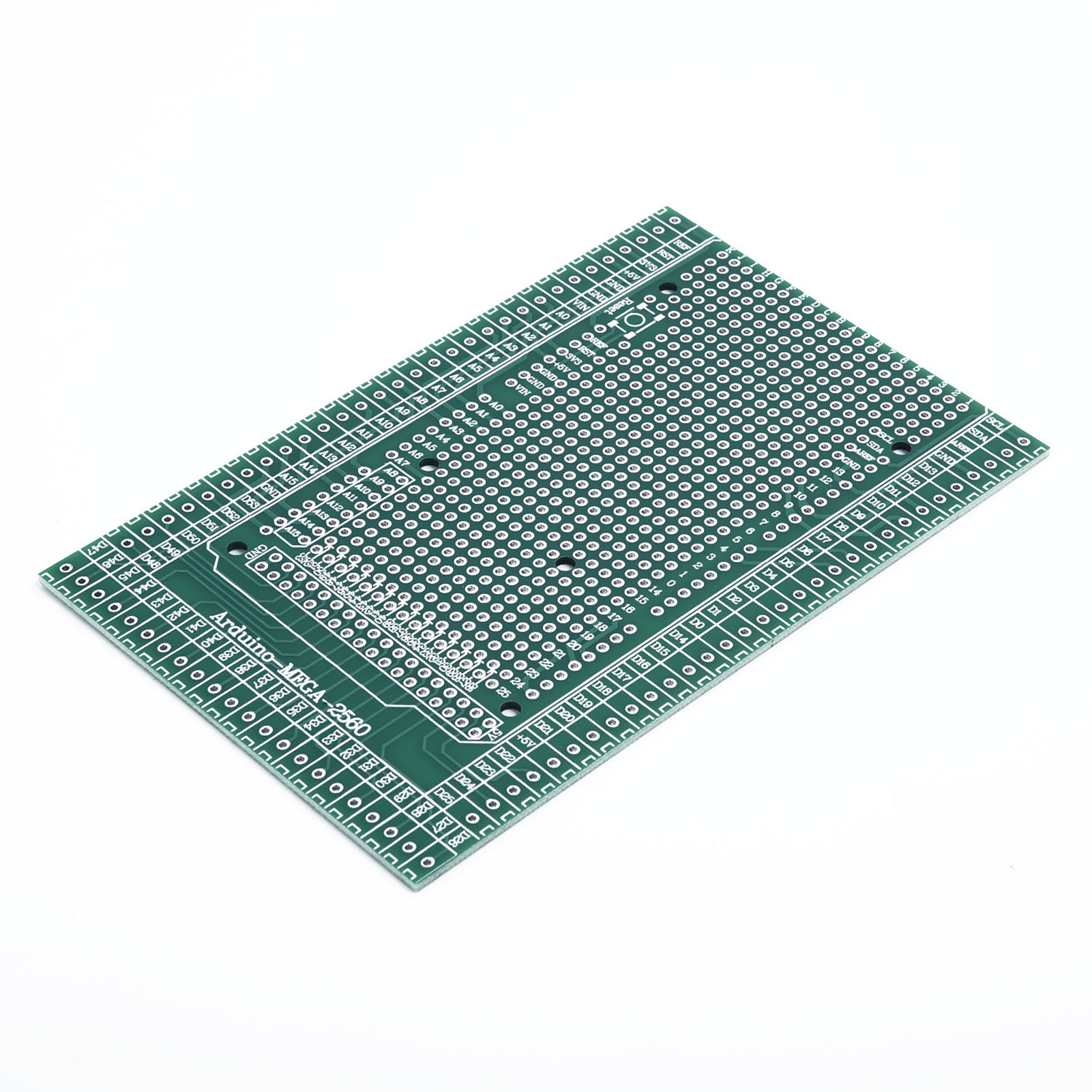 Terminal Block Shield Board Set Parts Prototype PCB Terminal Block Female Header Sockets Compatible with Arduino MEGA-2560. 