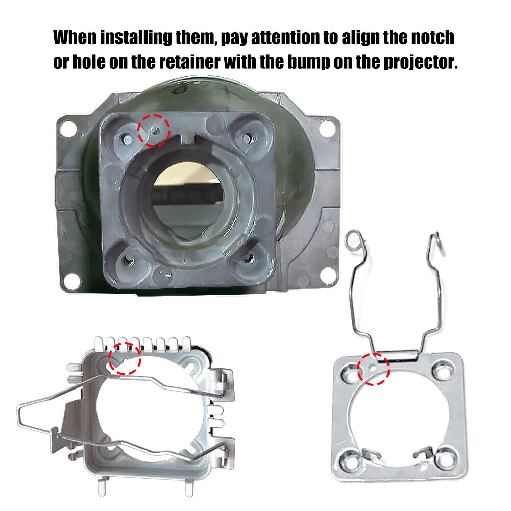D1S D1R D1C D2S D2R D2C D3S D3R D3C D4S D4R D2H D8S LED HID Xenon Bulbs Socket Base Adapter Holder Retainer for Projector 2pcs. 