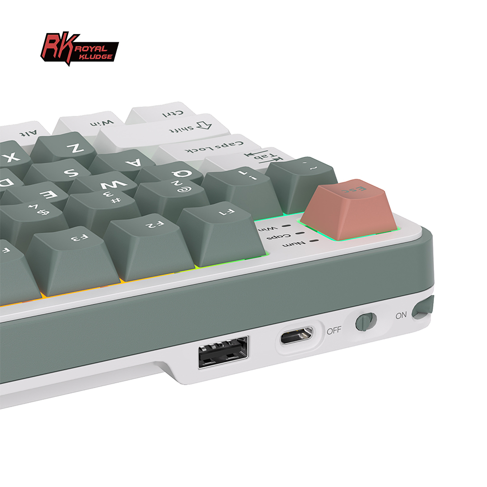 RK Royal Kludge RK S98 Camping 98 Key Tri-Mode RGB Wired Bluetooth 2.4G Wireless 3 Modes With TFT Screen. 