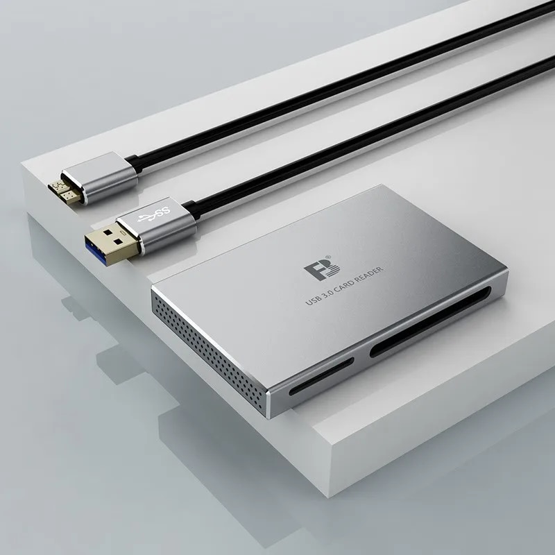 FB-886 Metal All in One USB3.0 Card Reader for TF (micro SD) SDXC CF MS M2 High Speed Cards Reader. 