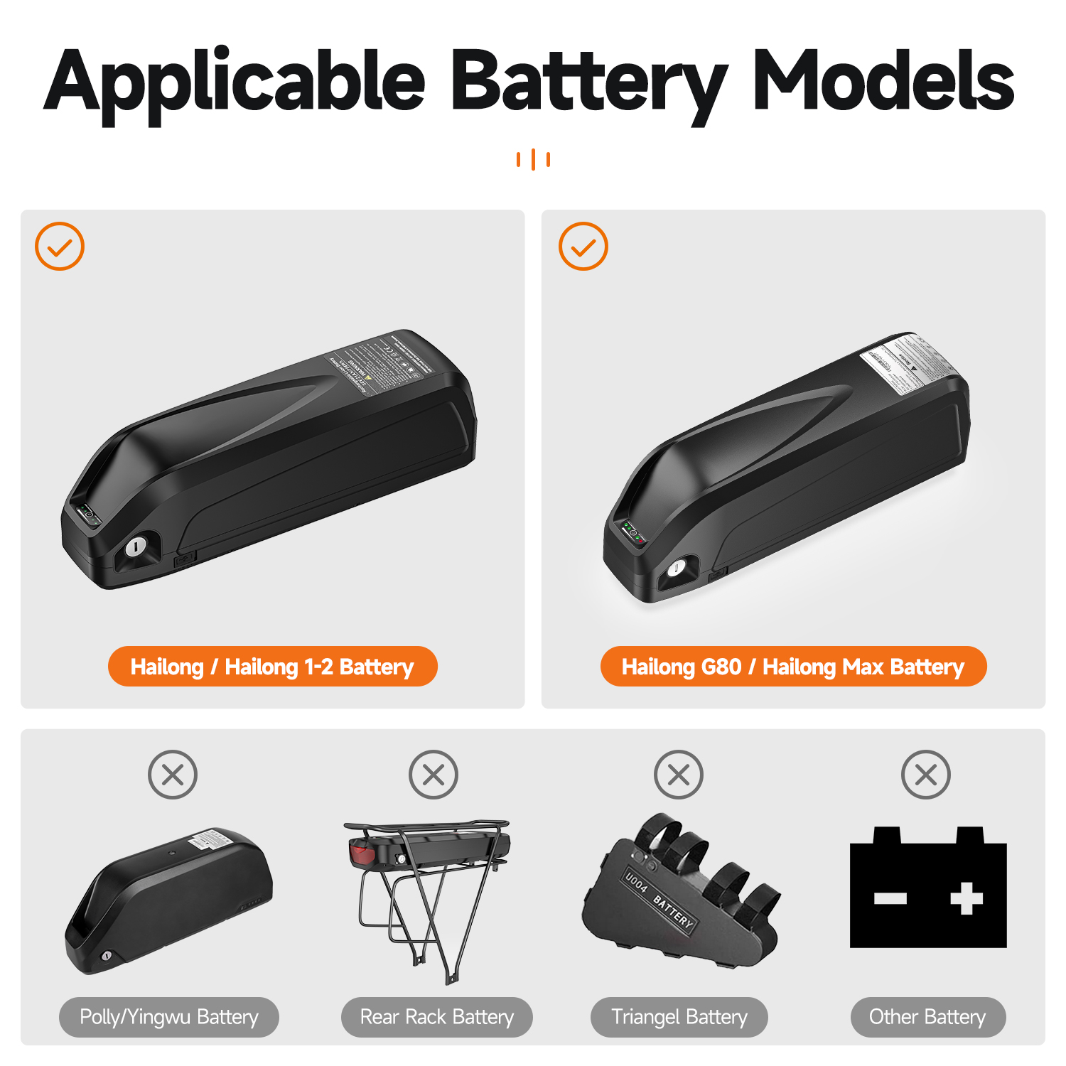 Hailong Battery Discharge Connector 5Pin 6Pin Male Female Connection E-Bike Battery Base Replacement Part 50A External Fuse. 
