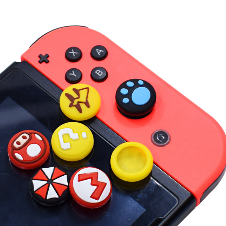 1pc Paw Claw Thumb Stick Grip Cap Nintendo Switch/Switch OLED Joy-con Handle Button Cap Pokemon Contra Silicone Cap 1piece. 
