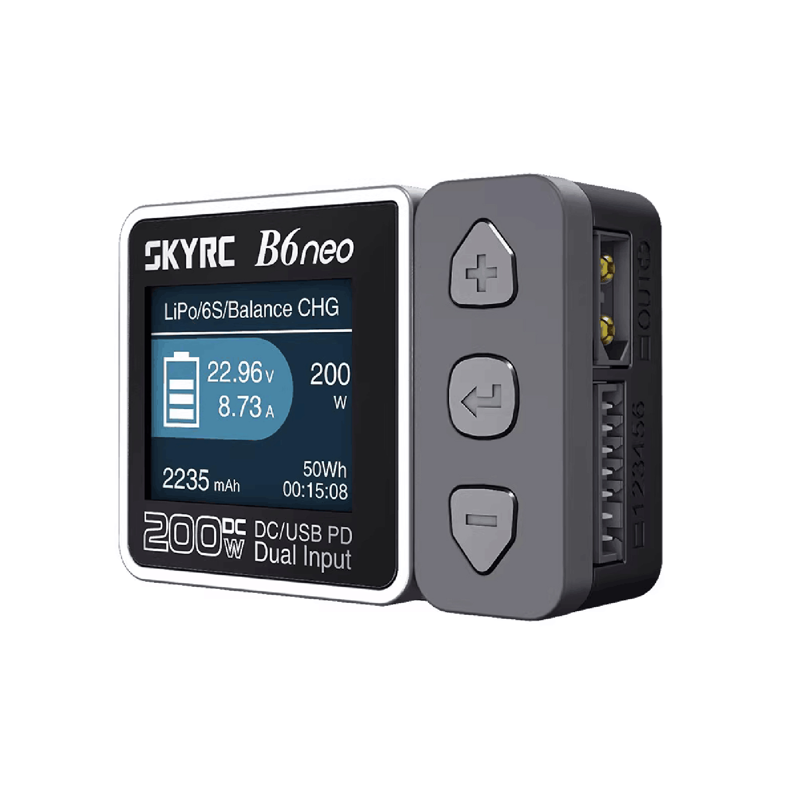 GC SkyRC B6neo Smart Charger DC 200W PD 80W 10A DC/PD Dual Input Battery Balance Charger Spare Parts SK-100198. 