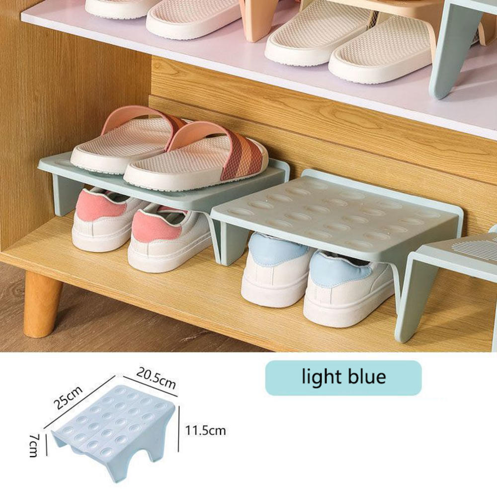 Shoe Shelf With Storage Capacity Double Shelf Shoe Organizer