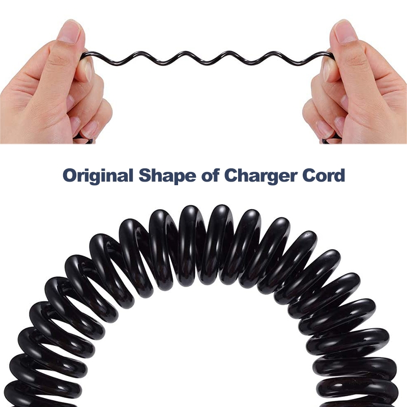 Micro USB Male to Mini 5-pin USB Coiled Cable / Spring Cable, Length: 20cm (can be extended up to 75cm). 