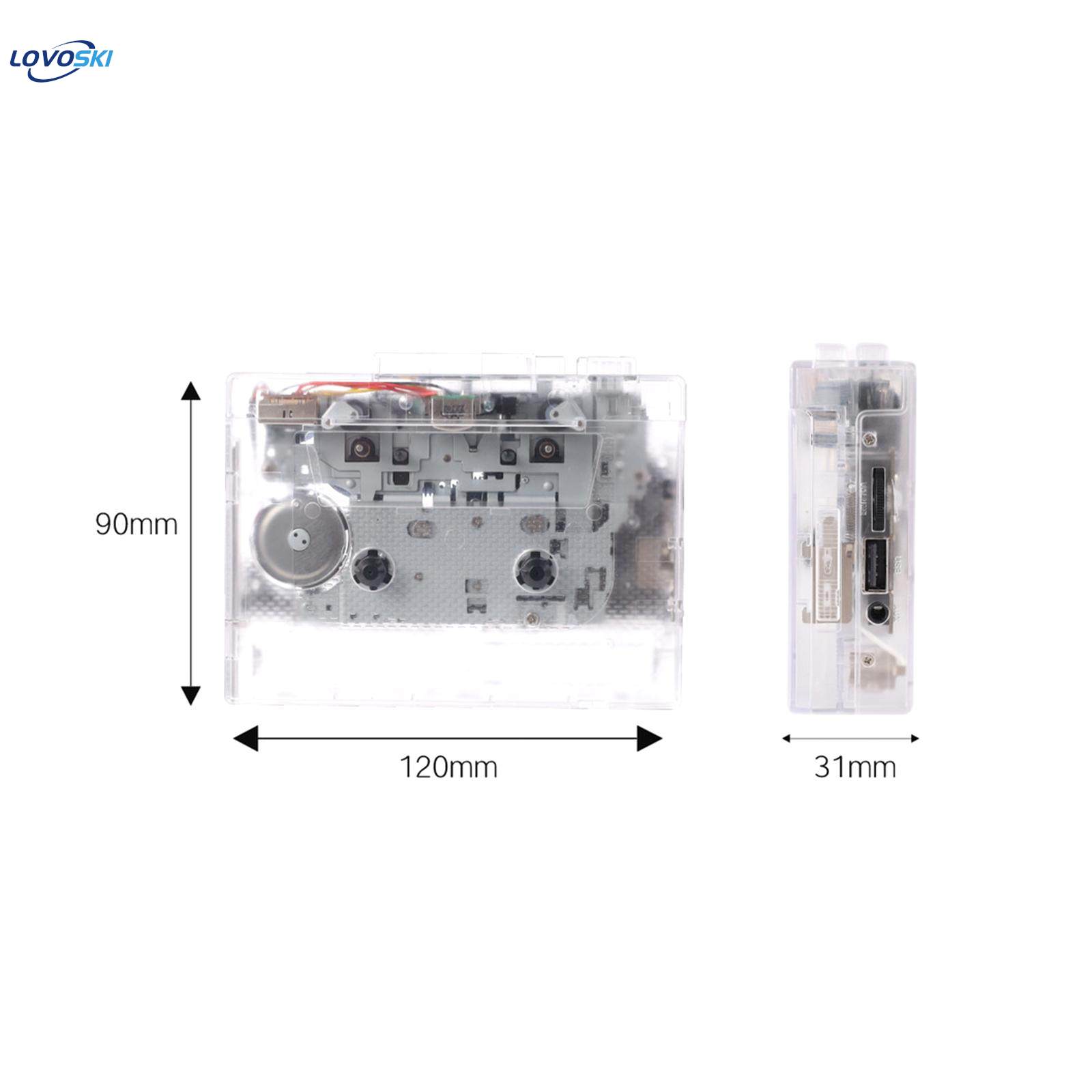 Portable Cassette Player Retro USB Cassette to MP3 Converter Plug and Play. 