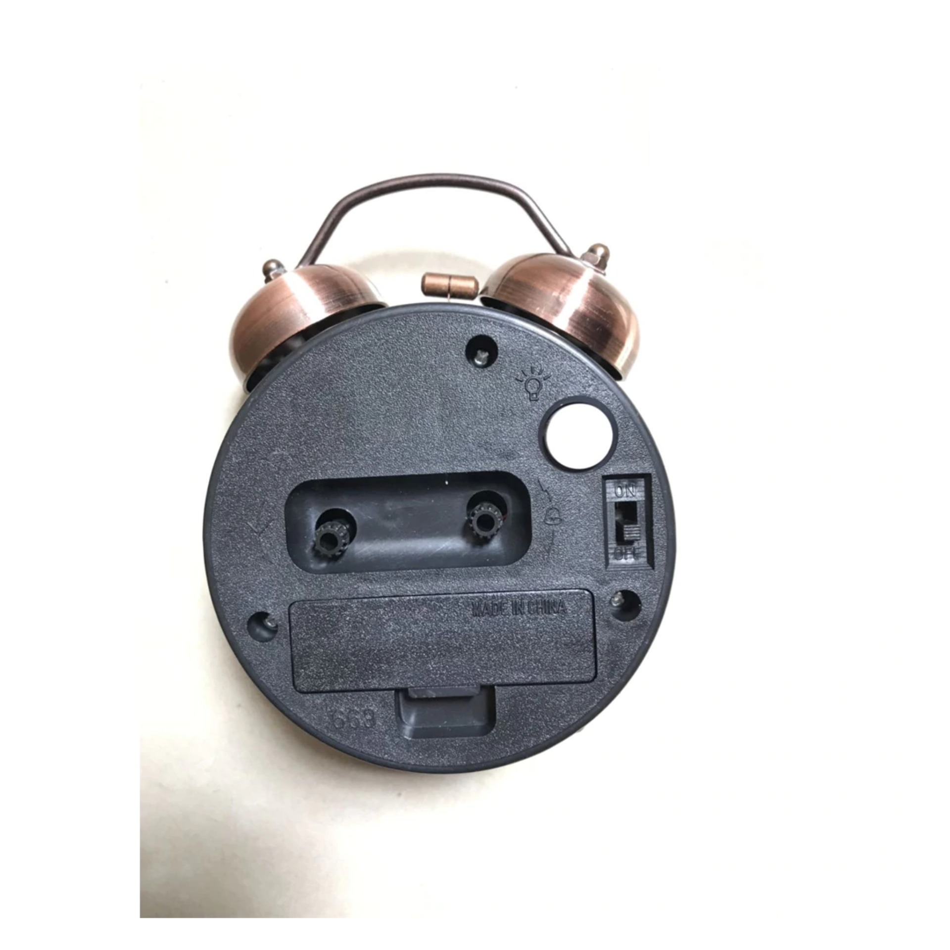 Creative Retro metal Alarm Clock Twin Bell Alarm Clock With Stereoscopic Dial Backlight Desk Clock Loud Alarm Clock Gift. 