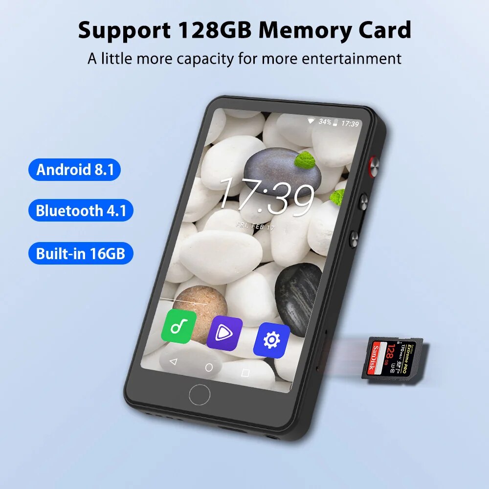 2023 New M400 Android MP4 Player Bluetooth WiFi MP3 Music Portable Touch MP 4 For Men/women For Gift. 