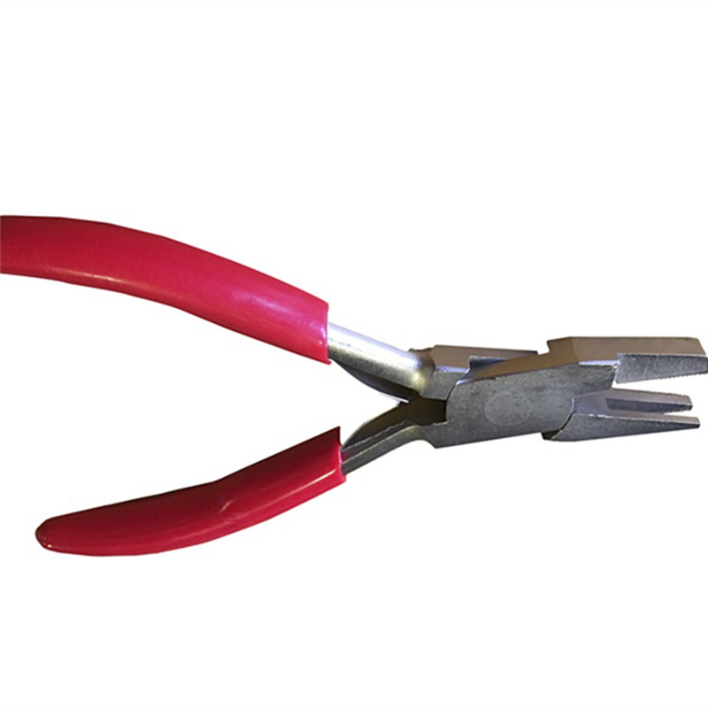1 Piece Cutter Crimper Plier Red&Silver Spiral Stapler Crimping Pliers for Plastic Spiral Binding