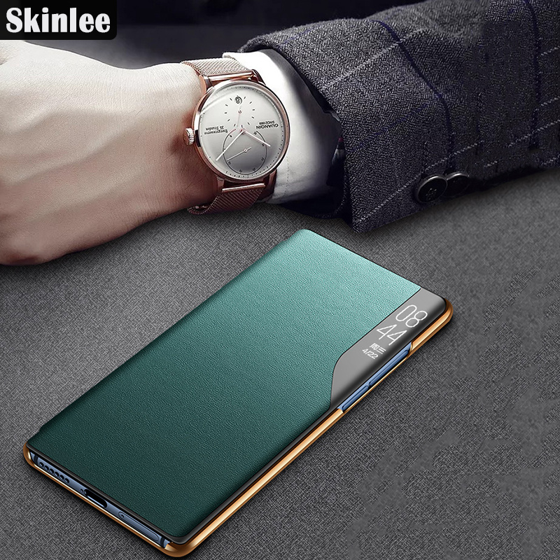 For Samsung Galaxy A52 Flip Cases Smart Transparent View Phone Case for Galaxy A52 Window Flip Leather Phone Cover. 