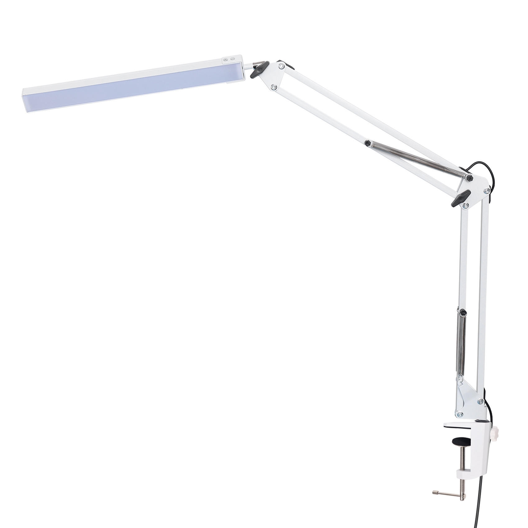 LED Desk Lamp with Clamp, 10W Swing Arm Desk Lamp, Lighting Modes,  Adjustable Table Lamp for Study, Drawing,Office