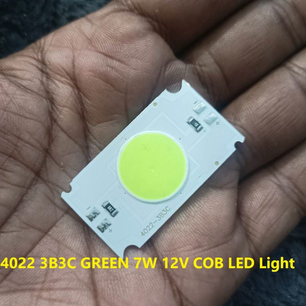 Iconic Luxe - Trendy - 4022 3B3C GREEN 7W 12V Size 40×22mm 12V COB SMD LED Light Chip 7W Green COB LED Light 12V COB - Must Have. 