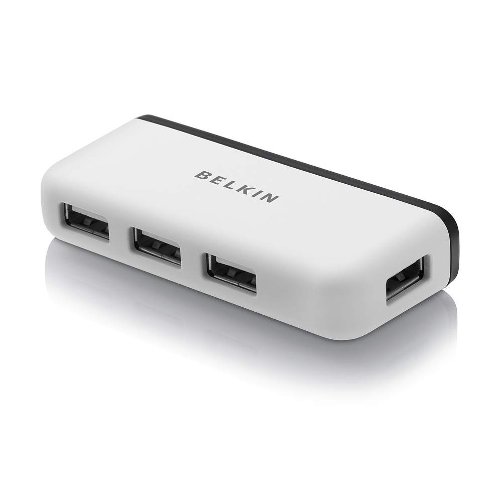 Belkin F4U021BT 4-port Usb 2.0 With Lighted Indicator Travel USB Hub. 