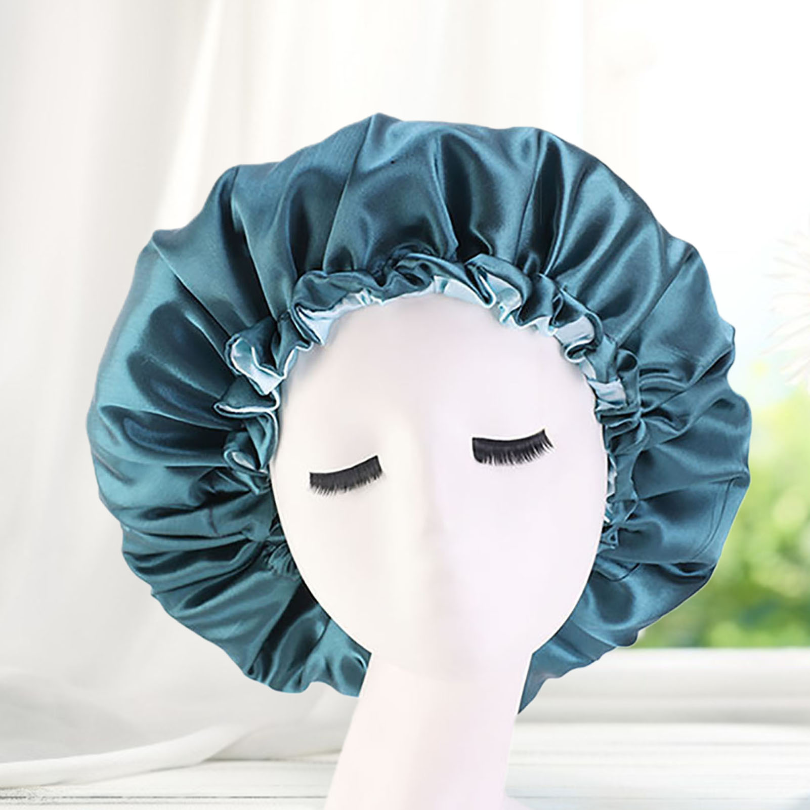 Reversible Satin Bonnet Hair Cap 