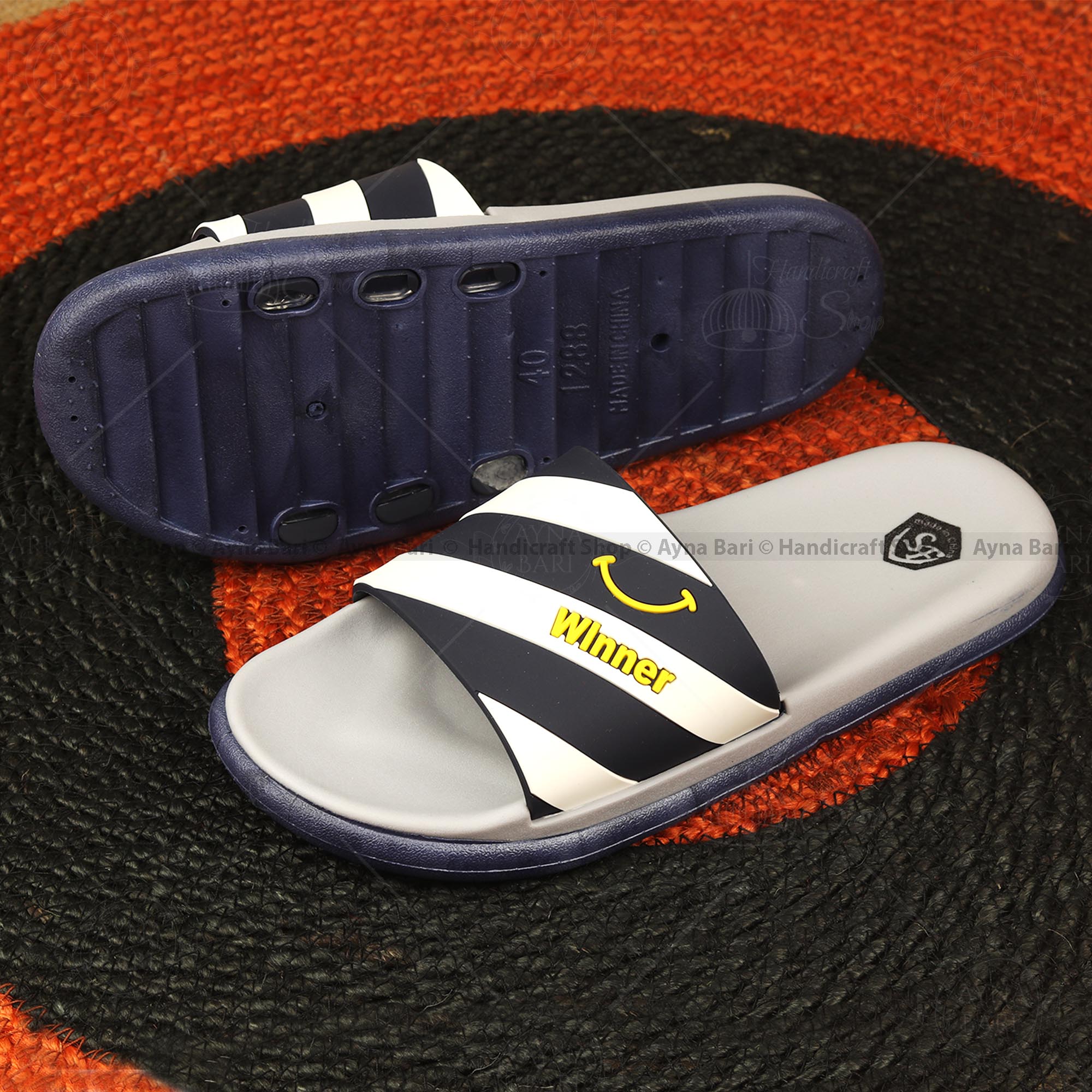 Slides for Man | Winner-R-1288 | 3D painted Slides slipper for boys and girls.. 