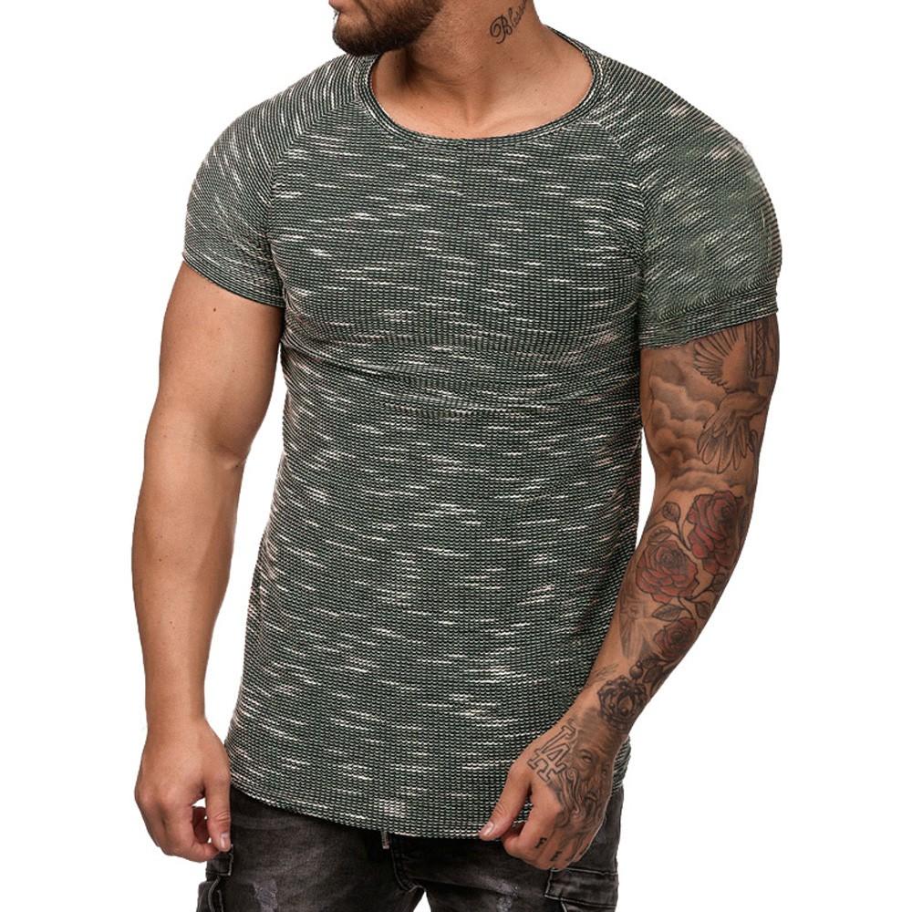 Men/'s Slim Fit O Neck Short Sleeve Muscle Tee Shirts Casual T-shirt Tops Blouse