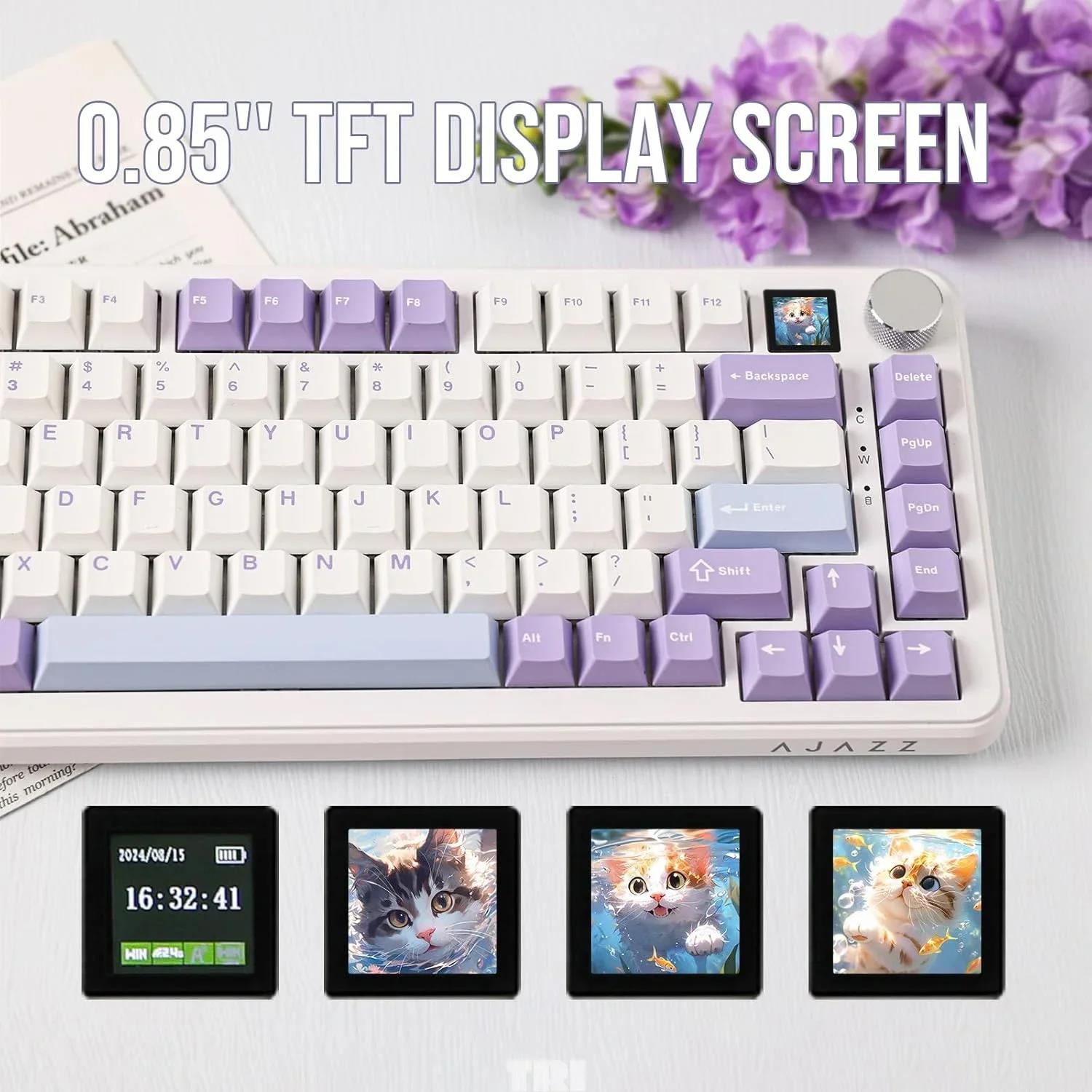 AJAZZ AK820 MAX HE Rapid Trigger Keyboard, Wired Gaming Keyboard, Hall Effect Gasket Mechanical Keyboard, Adjustable Actuation. 