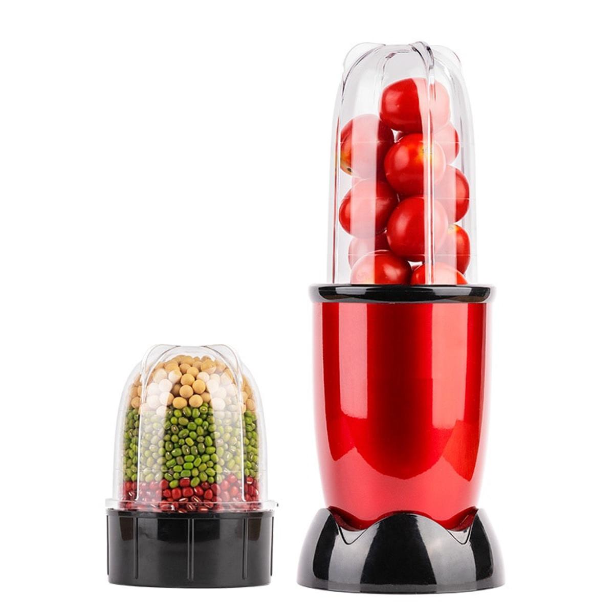 220V 2 Cups 2 Blades Mini Household Electric Fruit Juicer Automatic Dry Grinding Machine Meat Grinder EU/AU/UK/US Plug