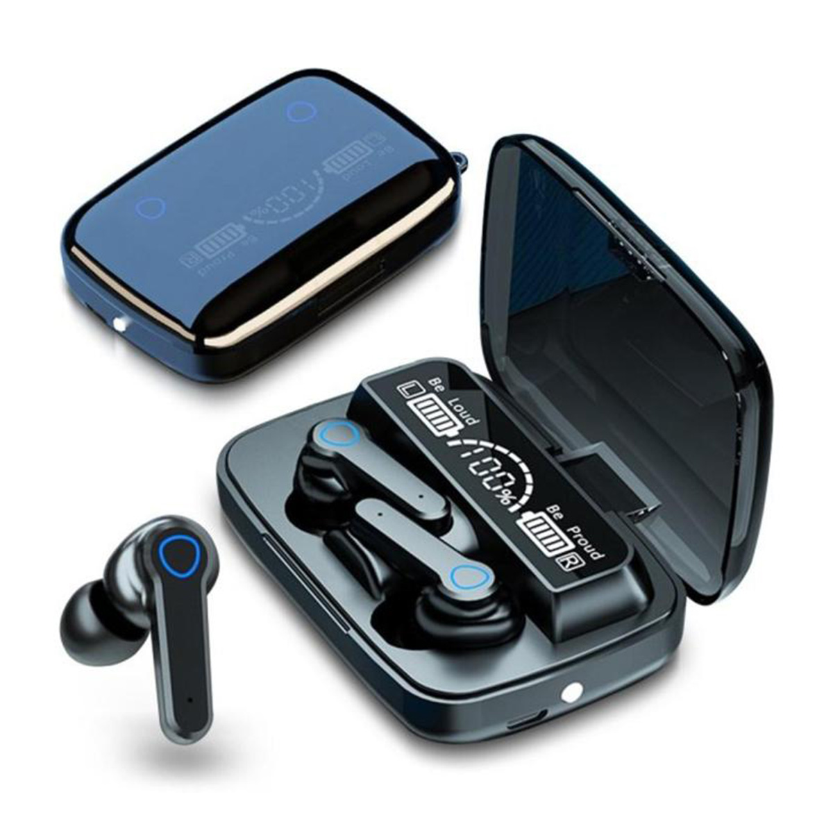 M19 TWS Wireless Bluetooth Earbuds - Featuring Touch Control, HD Mirror, and the Latest Updates for Enhanced Performance. 