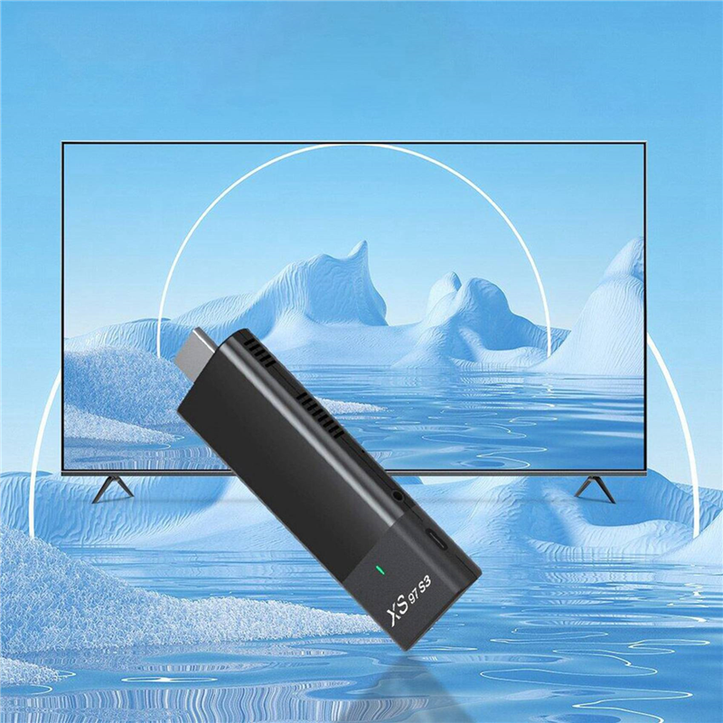 2X XS97 S3 Smart TV Stick Set Top Box H313 Internet HDTV 4K HDR TV Receiver 2.4G 5.8G Wireless WiFi Android 10. 