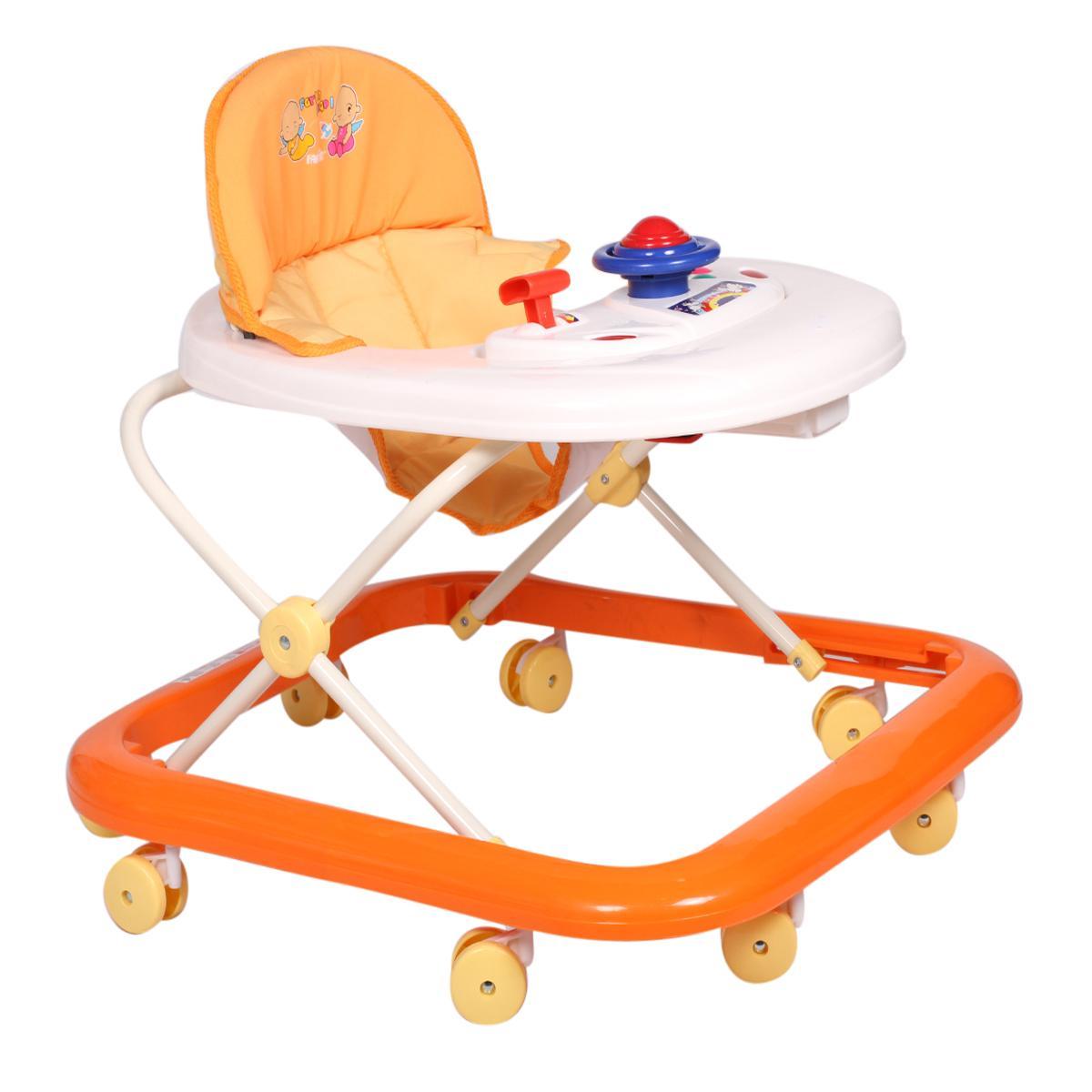 orange baby walker