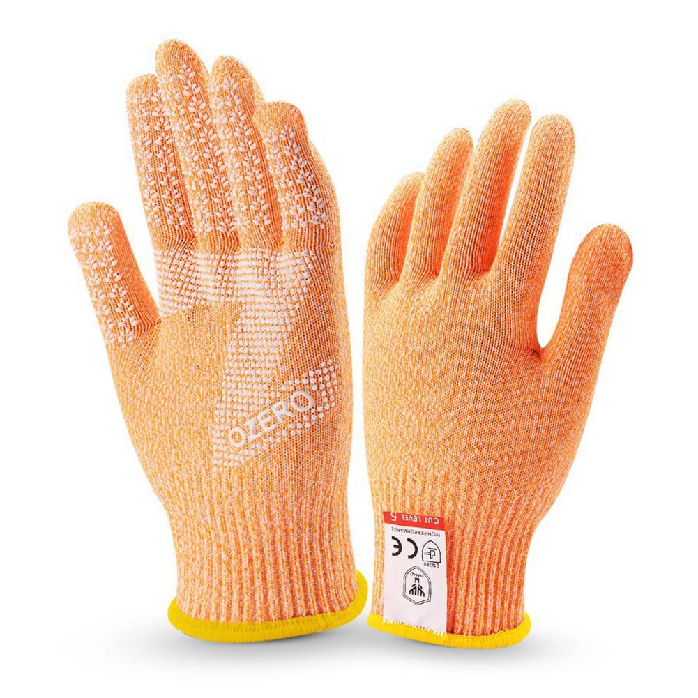 FG Level 5 HPPE EN388 Safety Gloves Cut Resistant Anti-Puncture Work Protection Gloves Grinding Welding Work Gloves Anti Cut Gloves For Kitchen Garden #450147. 