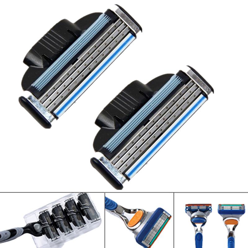 4PCS Mens Razor Blades For Gillette Fusion 3-Layer Refills Shaver Replacement. 