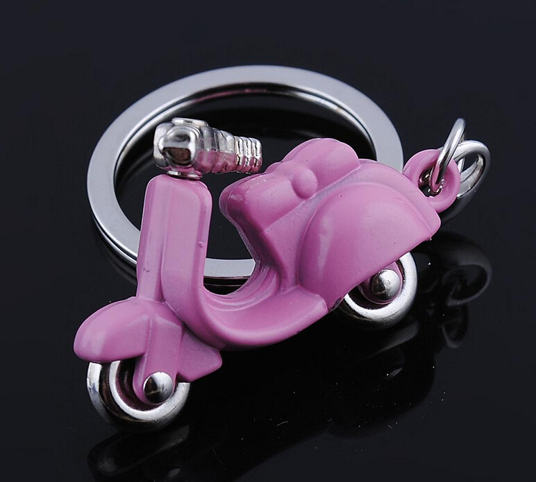 New Design Cool Mini metal Keychain Car Key Chain Key Ring Motorcycle chain Mix color pendant For Man Women Gift wholesale 17217. 