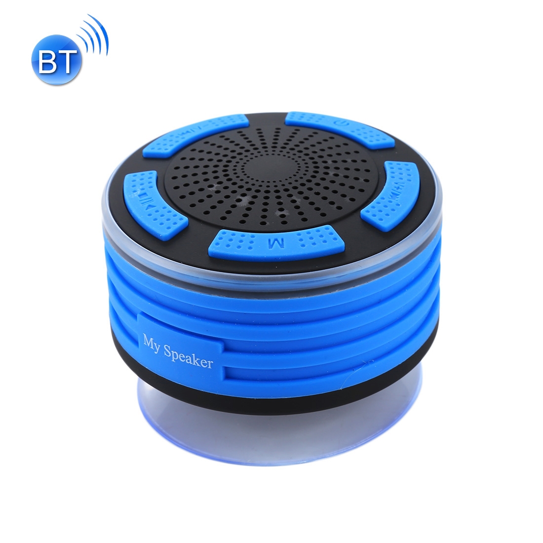 (New)F013 Mini Portable IPX7 Waterproof Bluetooth V4.0 Stereo Speaker MP3 Player with Colorful LED Light y Suction Cup, Built-in Mic, Support FM Radio, Bluetooth Distance: 10m. 