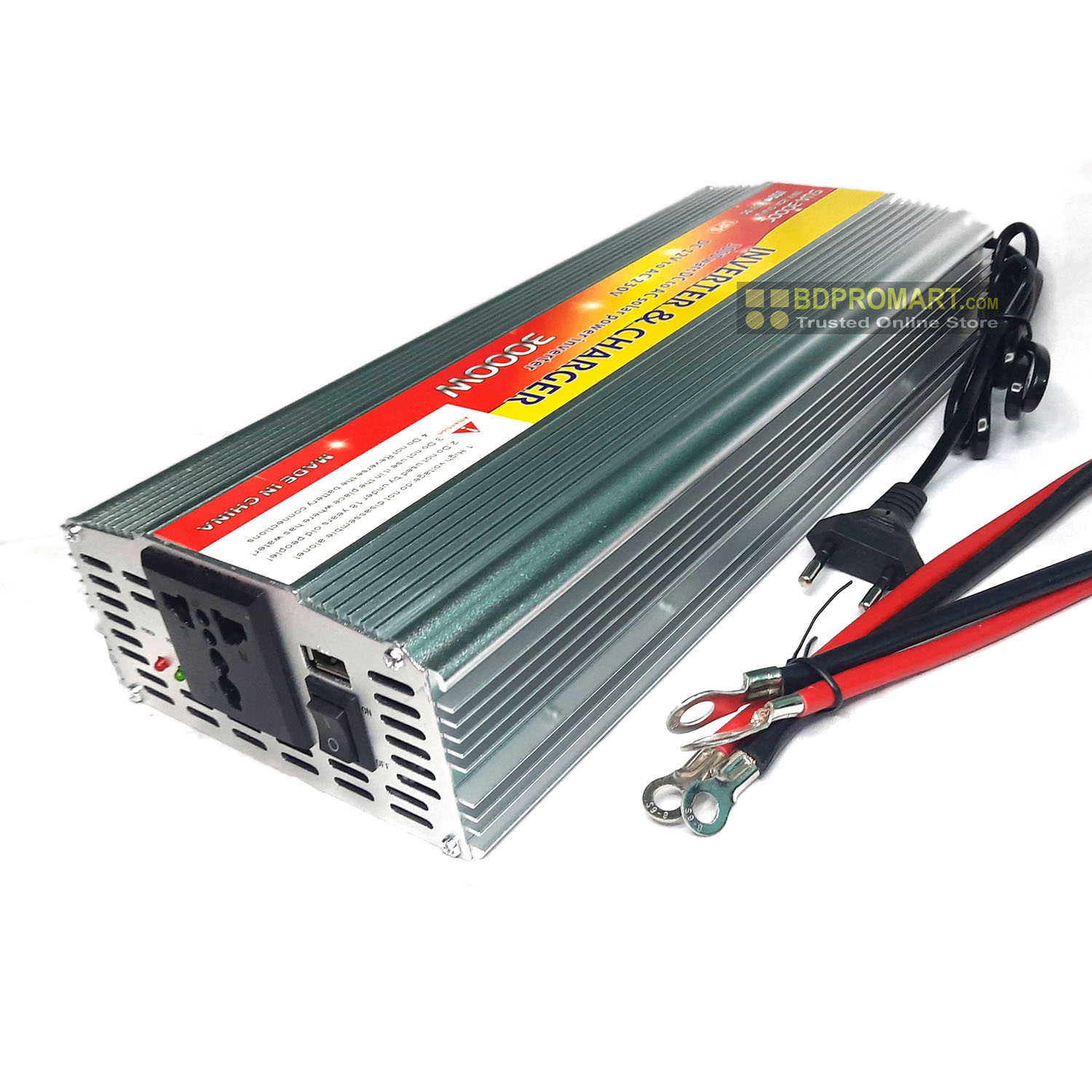 Experience Ultimate Power with the IPS Machine 3000W and 20A Battery Charger: Full Auto DC 12V to AC 220V Inverter & UPS. 