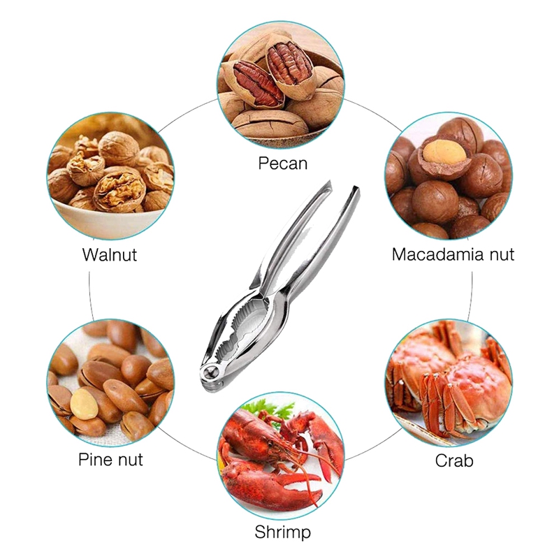 Nutcrackers,Nut Crackers,6 Pcs Walnut Cracker-Metal-15cm for Nut Cracker Sheller Walnut Pliers Walnut Cracker Tool. 