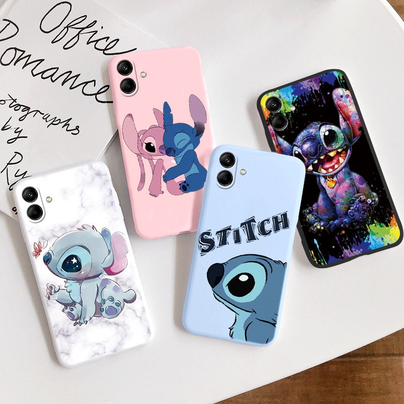 For Samsung Galaxy A04 Phone Case Disney Cartoon Stitch Silicone Funda For Samsung A04S A04E A 04 A 04S GalaxyA04 TPU Back Cover