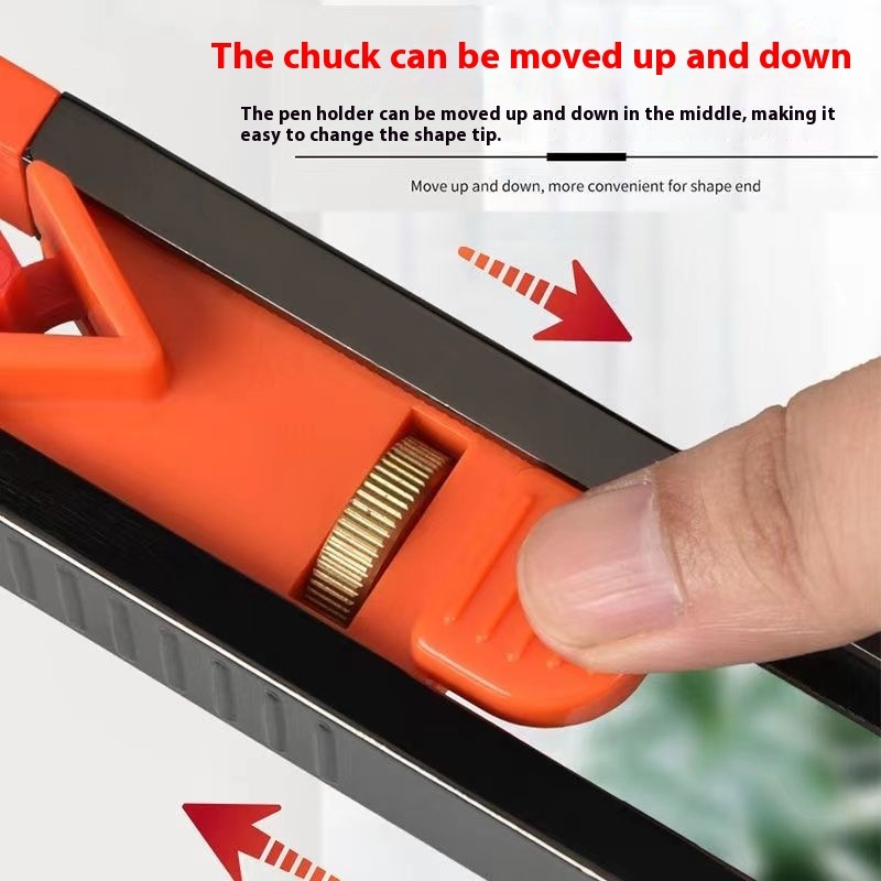 Scribe take shape artifact new contour gauge tile carpentry tool book tile irregular multi-function radian ruler. 