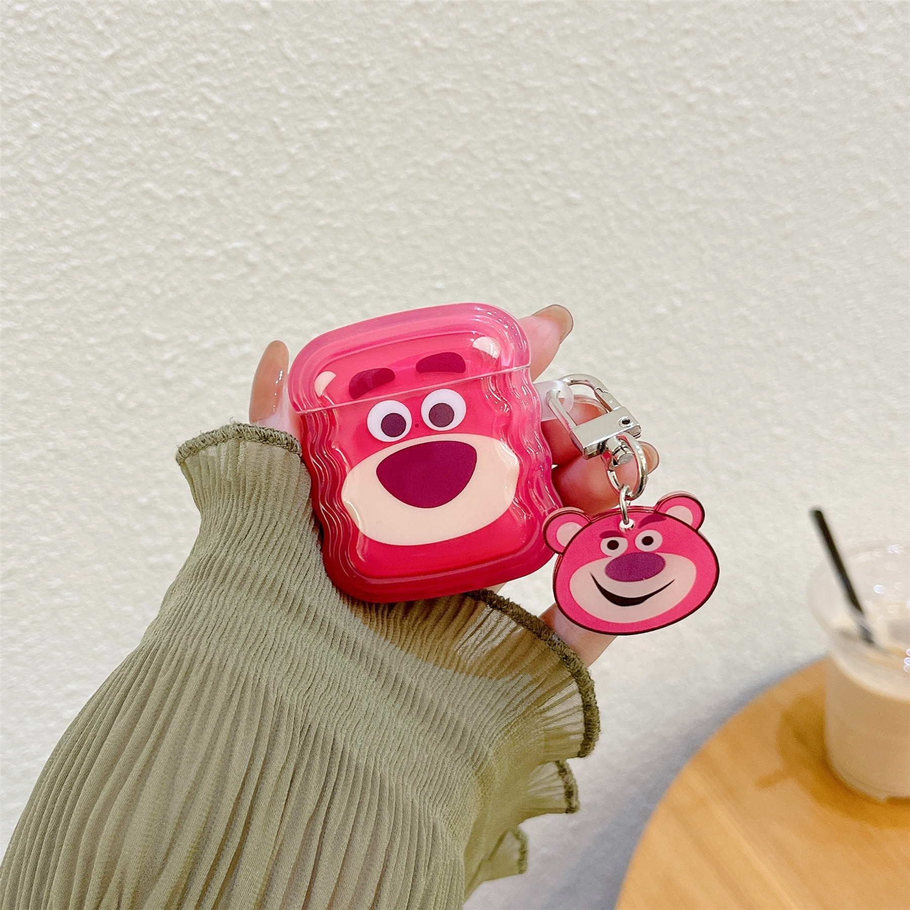 Cartoon Figure Toy Story Cute Lotso Earphone Cases For 1 2 Pro 2 3rd Bluetooth Headset Box Funda Soft Cover. 