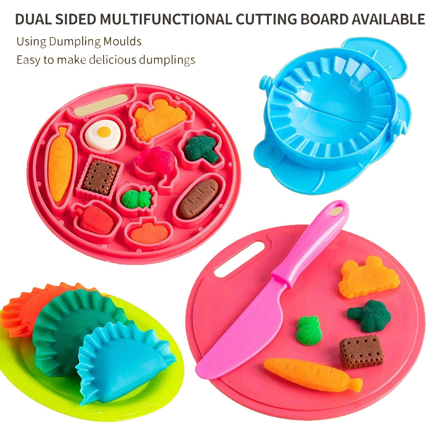Cartoon Cute Pig Noodle Maker Clay Dough Set, Play Dough Machine Clay Dough Strips Toy Set for Kids. 