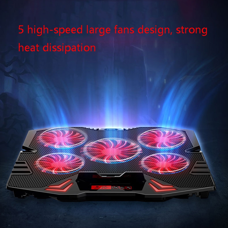 ICE COOREL K5 Laptop Radiator Computer Cooling Bracket, Colour: Standard Version (Black Blue). 