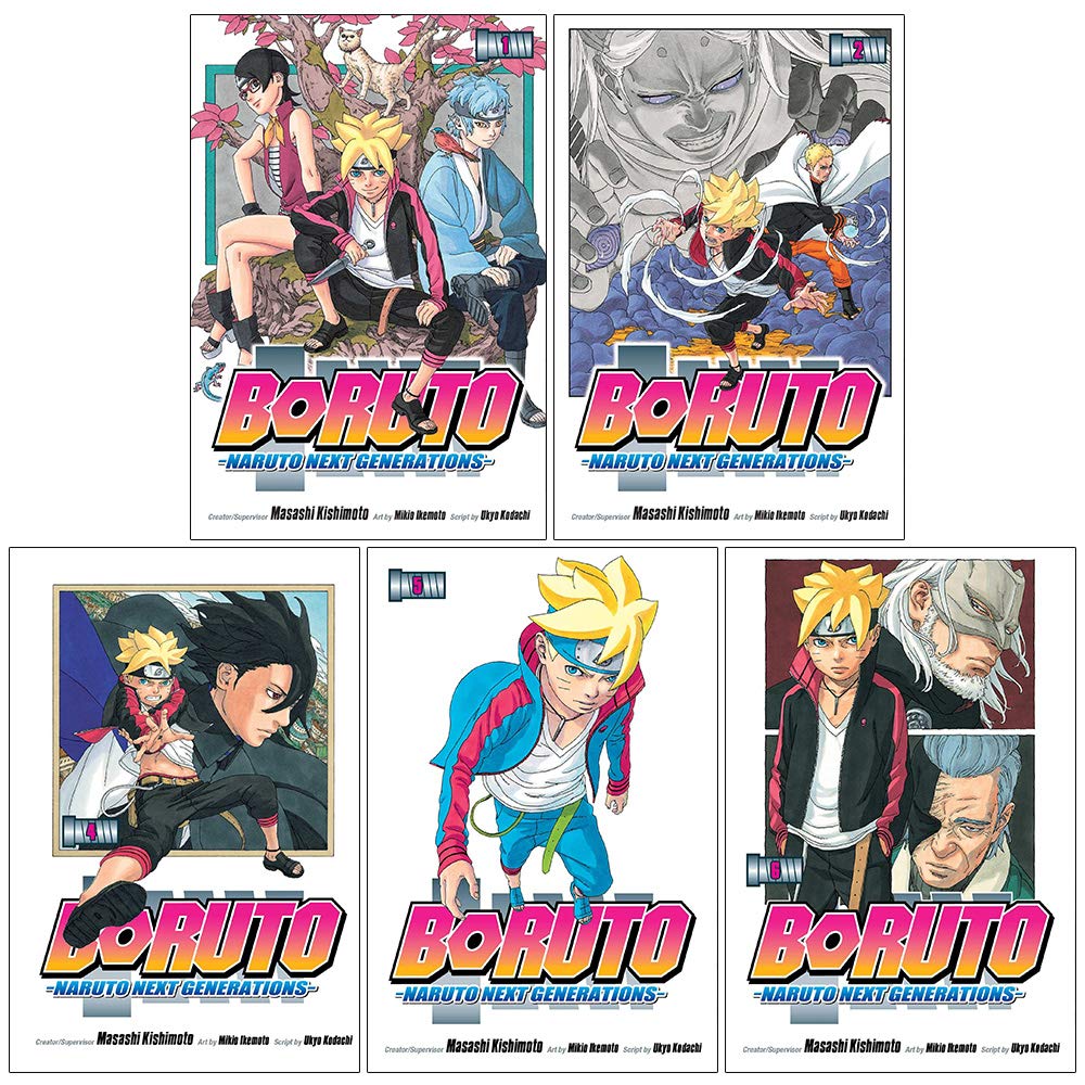 Boruto: Naruto Next Generations, (Vol. 1-5) Collection 5 Books Set By Masashi Kishimoto  (Uzumaki Boruto, Stupid Old Man, My Story, The Value of a Hidden Ace, Karma)