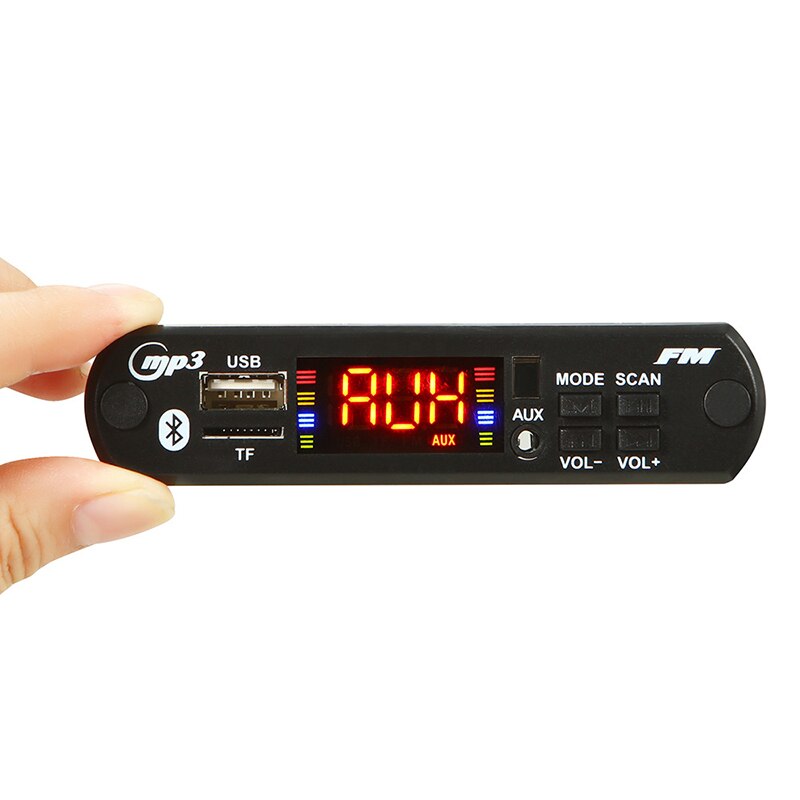 【happy one】MP3 WMA Wireless Bluetooth Board USB TF FM Player Music Module Car Audio 5V 12V With Remote Control. 