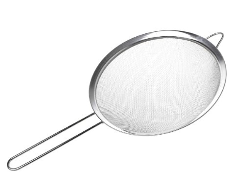 10" long Stainless Steel Fine Mesh Strainer, Colander Sieve Sifters with Long Handle. 